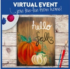 VIRTUAL WOOD BOARD EVENT! PAINT AT HOME!